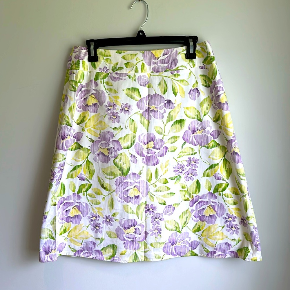 Josephine Chaus A-Line Size 8 Summer Skirt Above Knee
